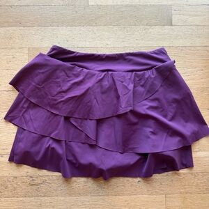 Elegant Purple Layered Skirt